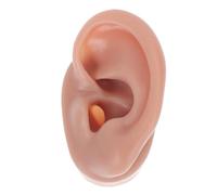 Modèle D’Oreille de Simulation en Silicone Café Souple pour Perçage | Texture Délicate, Grosse Flexibilité et Ténacité, Résistant à L’Usure, Forme Réaliste pour Formation Médicale