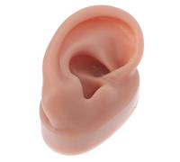 Modèle D’oreille en Silicone Café pour Simulation de Piercing | Souple et Réutilisable, Résistance à L’usure, Finition Soignée pour Entraînement Médical