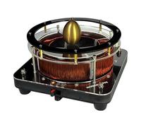 Modèle d'accélérateur de cyclotron électromagnétique - Bobine rotative et champ magnétique, construction acrylique et métal pour l'éducation physique et les expériences scientifiques STEM