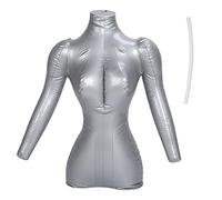 Modèle D'affichage de Vêtements Féminins Forme de Robe en PVC Mannequin de Corps de Torse Manteau Féminin Support de Mannequin Gonflable pour le Haut du Corps pour le Concepteur