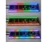 Modèle d'affichage réglable MCU RGB 5V, double canal, indicateur niveau à 24 LED, Nipseyteko
