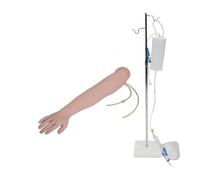 Modèle d'Anatomie Humaine Bras pour Entraînement aux Injections | 8 Veines, Rotation 180°, Ponction Intraveineuse et Intramusculaire, Réaliste avec Retour Sanguin