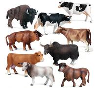 Modèle d'animal de ferme de simulation, jouet de statue de vache, modèle de vache Holstein, cadeau d'anniversaire pour les enfants et les tout-petits, jouet de Noël Vache maigre-CTM4106,Scalper-CTPL12