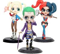 Modèle D'anime, Figurines d'action en PVC Joker Suicide Squad Dessin Animé Figurines D'anime Poupées À Collectionner Enfants Jouets 15 Cm 3 pièces