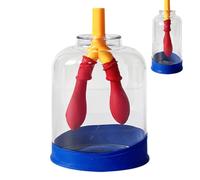 Modèle d'apprentissage de la respiration pulmonaire - Aide didactique pour les sciences scolaires | Simulateur de mouvement du diaphragme et modèle d'échange de gaz | Outil éducatif Riutiliz