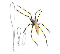 Modèle d'araignée, araignée réaliste - araignée en PVC réaliste - Décoration réaliste d'araignée, blagues et blagues, fournitures de fête d'Halloween pour garage à la maison