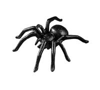 Modèle d'araignée de fer - Figurine soudée, Sculpture de la cour d'horreur | Prop Artistique Predator Web, Accent de jardin inspiré par Halloween, Support d'insectes effrayant résistant à la