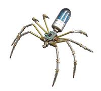 Modèle d'araignée en métal: ensemble de construction mécanique en métal 3D fait à la main, conception complexe, matériaux , assemblage facile | Kit de passe-temps modèle araignée pour jeux de