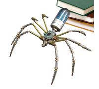Modèle d'araignée mécanique Steampunk - Puzzle mécanique 3D en métal fait à la main - Modèle d'araignée - Pour activités scolaires, travail de groupe, temps familial, loisirs, fête, fête