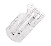 Modèle d'auteur-compositeur - Pochoir de 20,3 cm | Guide de feuille ABS - Outil de composition musicale pour musiciens et écrivains avec sections pour notes, progression d'accords et paroles Idéal