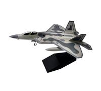Modèle d'avion 1/100 pour Stealth Raptor Fighter F-22 Modèle d'avion Militaire en métal Modèle d'avion avec Support Cadeau de Collection Exquis (Couleur : B)