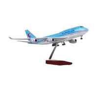 Modèle d'avion 1:150 pour collectionneurs de Korean Airlines B747 vitrine de Cadeaux pour Amateurs(with Light)