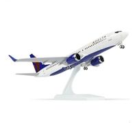 Modèle d'avion 1/240 737 pour Delta Aviation pour modèle d'avion Boeing 737 avec Support (Longueur 12 Pouces) Kit de modèle préfabriqué pour Adultes - Cadeaux créatifs du trafic aérien