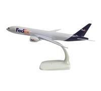 Modèle d'avion 20 Cm pour FedEx Aviation Boeing 777 Modèle d'avion 1: 300 Avions en Métal Moulé sous Pression