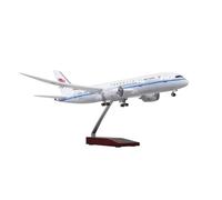 Modèle d'avion B787 43 cm 1:130 avec Roues et lumière en résine Souvenir de Collection Ensemble de Jeu de Passe-Temps Miniature(Without Lights)