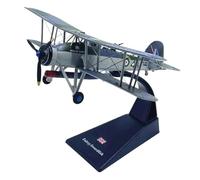 Modèle d'avion Biplan Moulé sous Pression À L'échelle 1:72 en Alliage Décoration Statique Souvenir Cadeau pour Adulte pour Les Passionnés D'Aviation