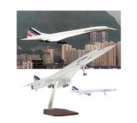 Modèle d'avion Concorde français en alliage avec contrôle sonore léger et rétractable pour les amateurs d'aviation, décoration de maison/bureau, pour adultes (sans lumière)