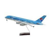 Modèle d'avion de 45,5 cm, échelle 1/160, A380, Avion de Ligne International avec lumière et Roues, modèle en résine moulée sous Pression Avion moulé sous Pression(Withled)