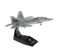 Modèle d'avion de Chasse américain F-22 Raptor moulé sous Pression à l'échelle 1/100, Souvenir, avec Support, Cadeau