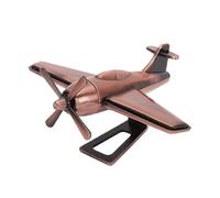 Modèle d'avion de Chasse en Alliage, Réplique d'avion Vintage avec Un Savoir-Faire Complexe et des Détails Réalistes pour la Décoration de la Maison et L'affichage du Bureau (Rouge Antique)