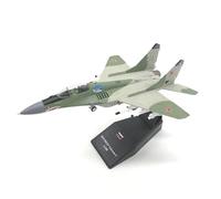 Modèle d'avion De Chasse Russe MIG-29 en Alliage À L'échelle 1/100 avec Base Souvenir Polyvalent pour Les Passionnés D'Aviation