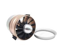 Modèle d'avion EDF 90mm, Ventilateur Conduit à 12 hélices, Moteur 1600KV avec Coque extérieure entièrement en Aluminium, Support 6S 22.2V, 1 pièce, Compatible avec
