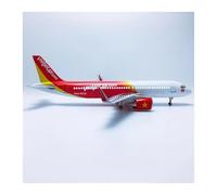 Modèle d'avion en Alliage métallique 47 cm pour A320 avec Train d'atterrissage idéal pour la Collection et l'exposition Ensemble de Jeu de Passe-Temps Miniature(with Lights)