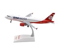 Modèle d'avion en Alliage Métallique À L'échelle 1:200 for Avion À Réaction Air Berlin Oneworld A320 Modèle D-ABHO avec Support Avion moulé sous Pression