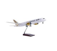 Modèle d'avion en résine Gulf Air B787 échelle 1/130 à Collectionner Exposer pour passionnés, Jouet Kit de Jeu(with Light)