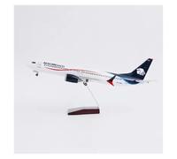 Modèle d'avion en résine moulée sous Pression 1/142 pour 737MAX Jouet pour collectionneurs d'avions Ensemble de Jeu de Passe-Temps Miniature(Lighted)