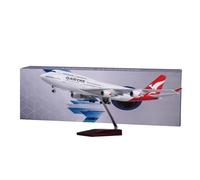 Modèle d'avion en résine moulée sous Pression B747 de 47 cm (échelle 1/150) avec lumières et Roues décoration Bureau Ensemble de Jeu de Passe-Temps Miniature(Without Light)