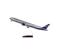 Modèle d'avion en Résine Moulée sous Pression Échelle 1/157 pour La Russie Aeroflot B777 47 Cm Ornement Souvenir pour Les Passionnés D'Aviation(No Light)
