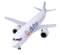 Modèle d'avion en résine moulée sous Pression pour B737 737 Dubaï Jouet de Collection 47 cm(with Light)
