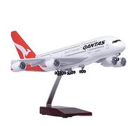 Modèle d'avion en Résine Plastique, Échelle 1 160 50.5cm pour Airbus A380 Qantas, Jouet De Collection Kit de Jeu de Passe-Temps