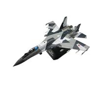 Modèle d'avion Militaire SU35 Super Flanker Chasseur Lourd Russe en Métal Moulé sous Pression Échelle 1/100(Gray)