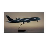 Modèle d'avion Miniature en résine moulée sous Pression pour B787 échelle 1:130 47cm avec éclairage Collection Ensemble de Jeu de Passe-Temps Miniature(Lighted)