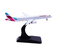 Modèle d'avion moulé sous Pression en Alliage for JC Wings Eurowings Airbus A321, échelle 1/400, Jouet d'avion de Collection Avion moulé sous Pression