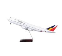 Modèle d'avion Philippine Airlines B747 en résine moulée sous Pression de 47 cm avec kit de vol à LED Avion moulé sous Pression(Nolight)