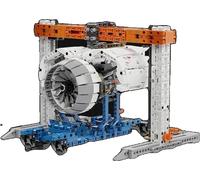 Modèle d'avion technique MOC, 2000 pièces, matériaux écologiques, avec instructions, rayon vert