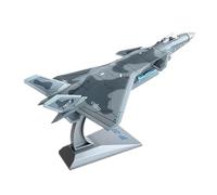 Modèle d'avion Volant Avion Chasse Furtif Moulé sous Pression J-20 À L'échelle 1:100 en Alliage Simulation Modèle Fini Statique for Décoration Avions aériens