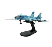 Modèle d'avion Volant Avion Chasse Russe Fullback Sukhoi Su-34 Su-34 À L'échelle 1/100 Modèle Réduit d'avion en Alliage Métallique Moulé sous Pression Avions aériens