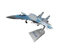 Modèle d'avion Volant Avion Chasse Russe Sukhoi Su-35 Su-35 Échelle 1/72 en Alliage Métallique Moulé sous Pression Modèle Réduit Jouet Avions aériens(Blue)