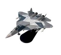 Modèle d'avion Volant Avion De Chasse Russe Sukhoi SU-57 À L'échelle 1/100 Modèle d'avion Militaire en Métal Collection Cadeau Avions aériens(SU57 II)