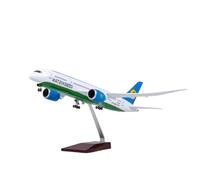 Modèle d'avion Volant Maquette d'avion À Réaction B787 Échelle 1/130 43cm Uzbekistan Dreamliner avec Roues Idéale for Cadeaux Et Collections Avions aériens