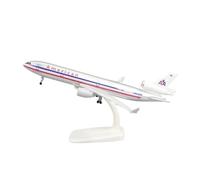 Modèle d'avion Volant Maquette d'avion MD-11 en Métal Moulé sous Pression 20cm en Alliage Série Mcdonnell Douglas Échelle Réduite Avions aériens(America)