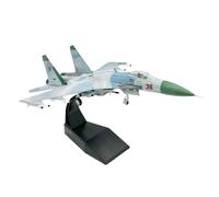 Modèle d'avion Volant Modèle d'avion De Chasse Moulé sous Pression Su-27 Flanker L'armée L'air Russe Échelle 1:100 Simulation Statique Avions aériens