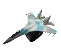 Modèle d'avion Volant Modèle d'avion Militaire SU-35 Super Flanker À L'échelle 1/100 Chasseur Lourd Russe Armée L'air Modèle Métal Moulé sous Pression Avions aériens(Blue)