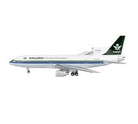Modèle d'avion Volant Modèle d'avion Miniature en Métal Moulé sous Pression Saudia Lockheed L-1011-200 HZ-AHJ Échelle 1:400 NG32012 Avions aériens