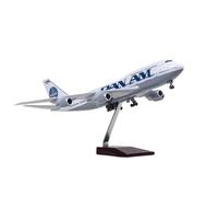 Modèle d'avion Volant Modèle d'avion Moulé sous Pression B747 47 Cm Échelle 1/150 La Compagnie Aérienne PAN AM avec Roues for Décoration Et Cadeaux Avions aériens
