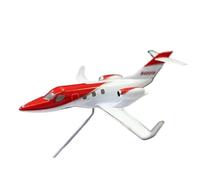 Modèle d'avion Volant Modèle d'avion Moulé sous Pression HONDAJET Échelle 1/144 Petit Avion De Ligne Privé Avions aériens(Red)